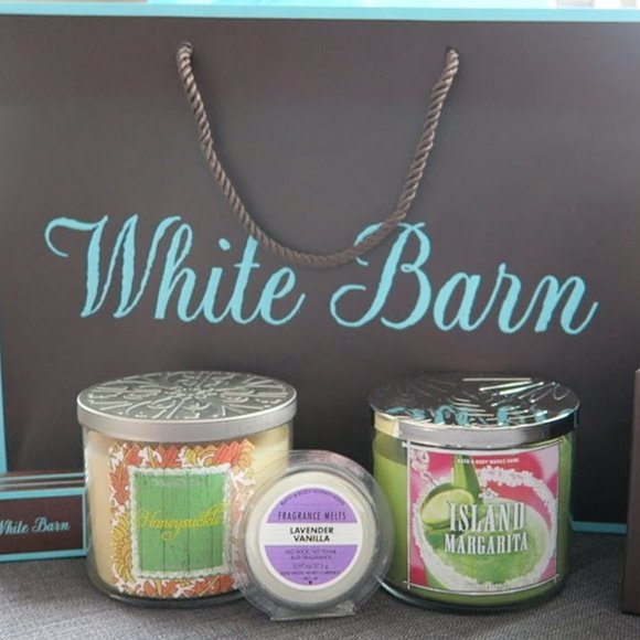 BATH & BODY WORKS 'EUCALYPTUS RAIN' 3-WICK SCENTED CANDLE - Picture 10 of 13